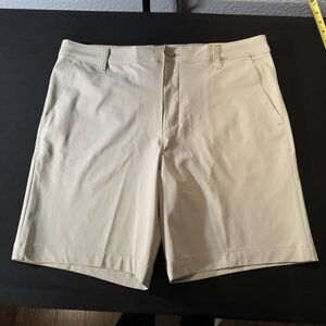 NWT All in Motion Men's Slate Flat Front Shorts, Unlined Golf Shorts Size 34